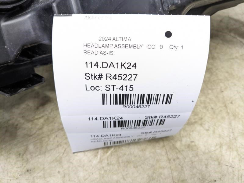 2024 Nissan Altima Front Right Passenger Headlamp 45227 OEM *ReaD**AS IS* - Alshned Auto Parts