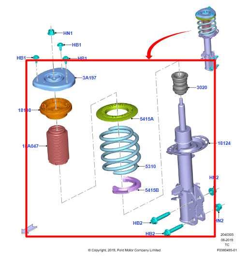 20-25 Ford Escape SEL 2.0L AWD Front Right Side Suspension Shock Strut Absorber - Alshned Auto Parts