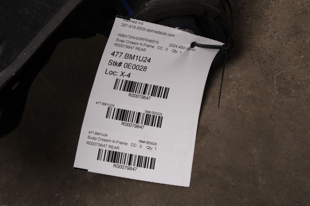 2023-24 BMW 430i Gran Coupe xDrive AWD Rear Crossmember Subframe 33318837958 OEM - Alshned Auto Parts