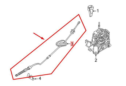 20-24 Nissan Sentra Auto Transmission Gear Shifter Control Cable 34935-6LE0A OEM - Alshned Auto Parts