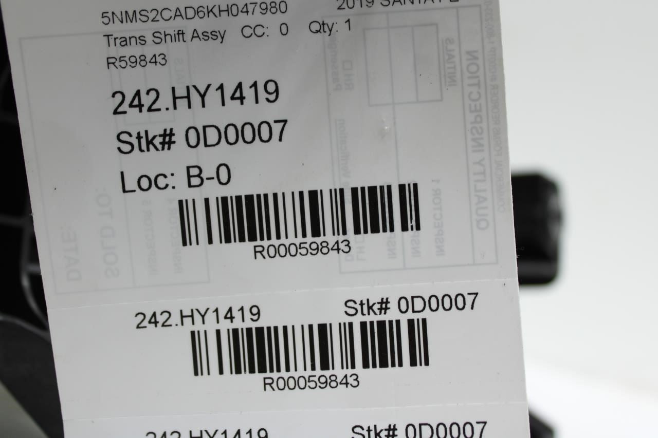 19-20 Hyundai Santa Fe Auto Transmission Gear Shifter Lever Knob 46700-S1200 OEM - Alshned Auto Parts