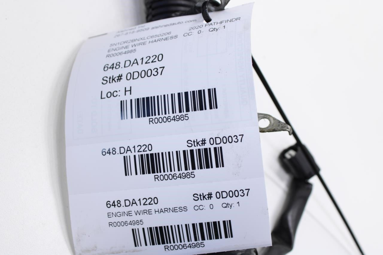 2020 Nissan Pathfinder 3.5L FWD Under Hood Engine Bay Wire Harness 24012-9PS0B - Alshned Auto Parts