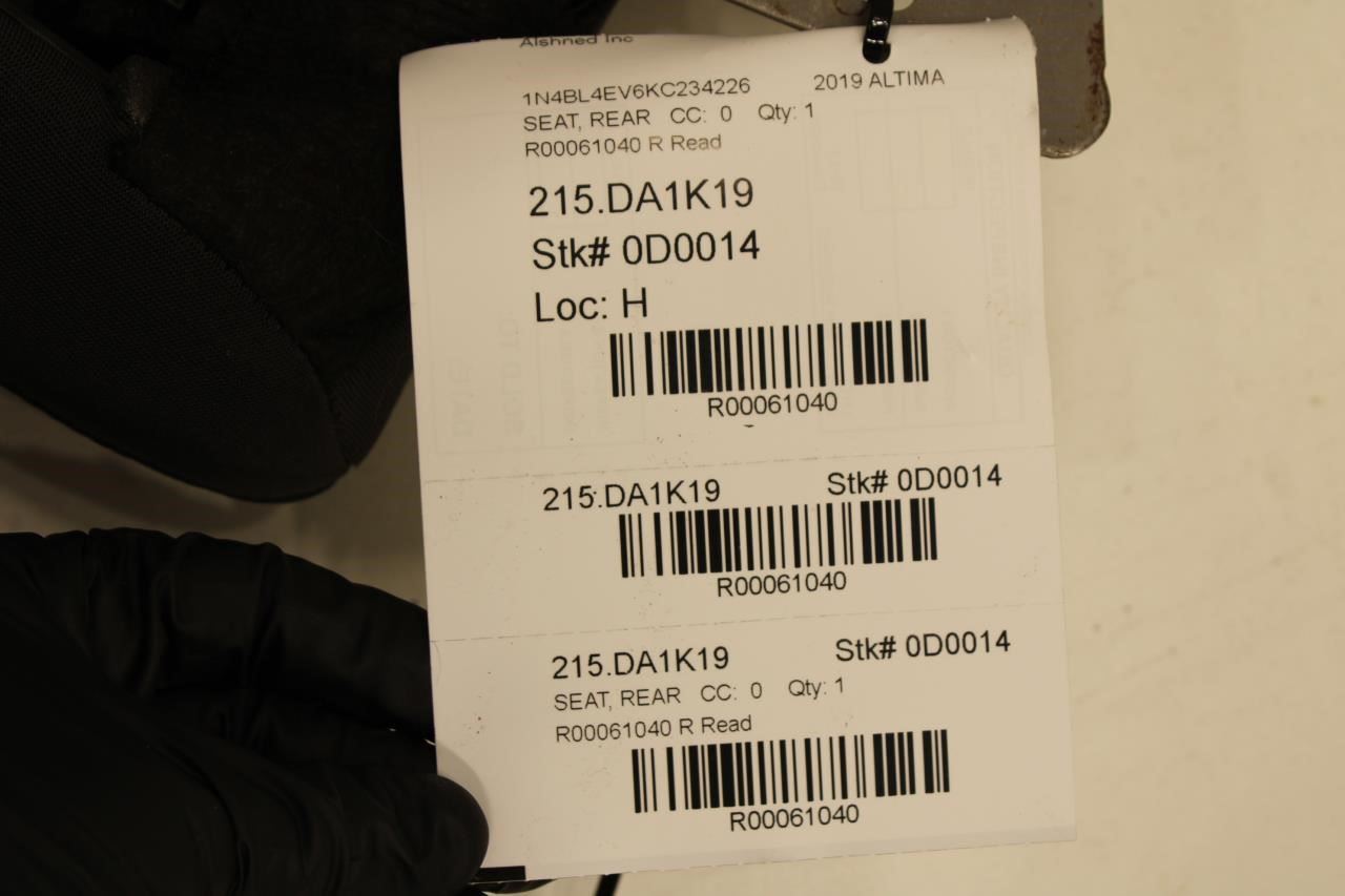 19-20 Nissan Altima SL Rear LH Side 2nd Row Seat Bolster 88660-6CC0A OEM *ReaD* - Alshned Auto Parts