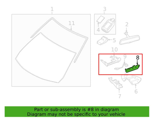 21-25 Mazda CX30 S 2.5L AWD Front Overhead Collision Avoidance Warning Indicator - Alshned Auto Parts