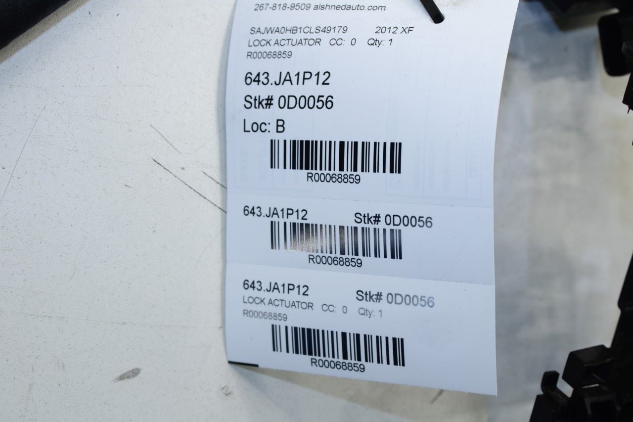 2009-15 Jaguar XF Portfolio Front Right Door Lock Latch Actuator 8X23-203A28-BE - Alshned Auto Parts