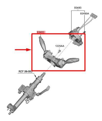 19-20 Hyundai Santa Fe Steering Column Turn Signal Wiper Switch 93400-M5550 OEM - Alshned Auto Parts