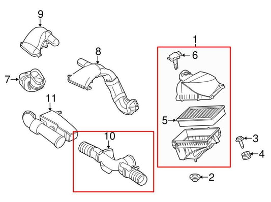 2013-15 Jaguar XF V6 3.0L Engine Motor RH Side Air Intake Cleaner Filter Housing - Alshned Auto Parts