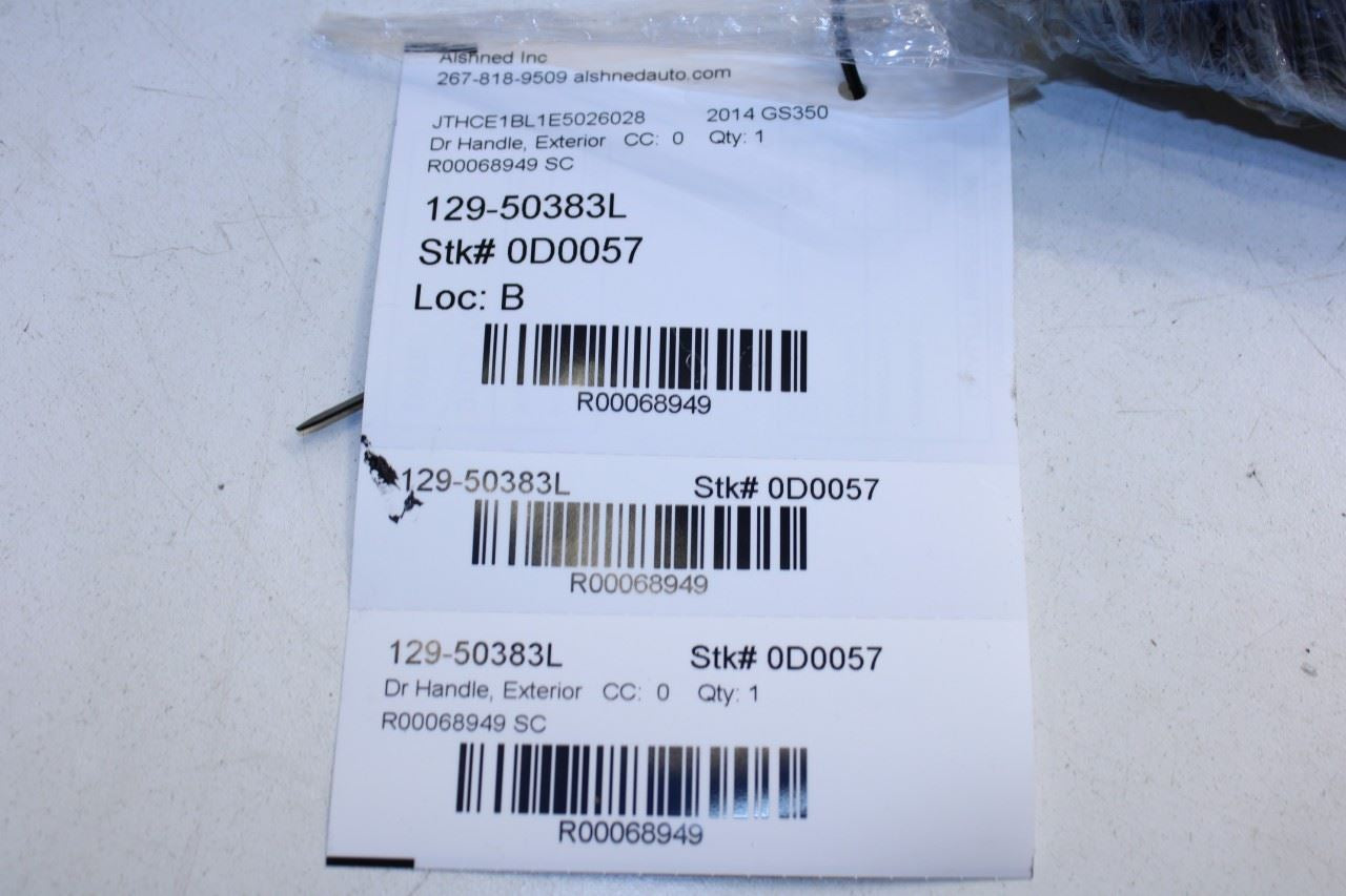 13-16 Lexus GS350 AWD Front Driver Left Side Door Exterior Handle 69220-48040-J3 - Alshned Auto Parts