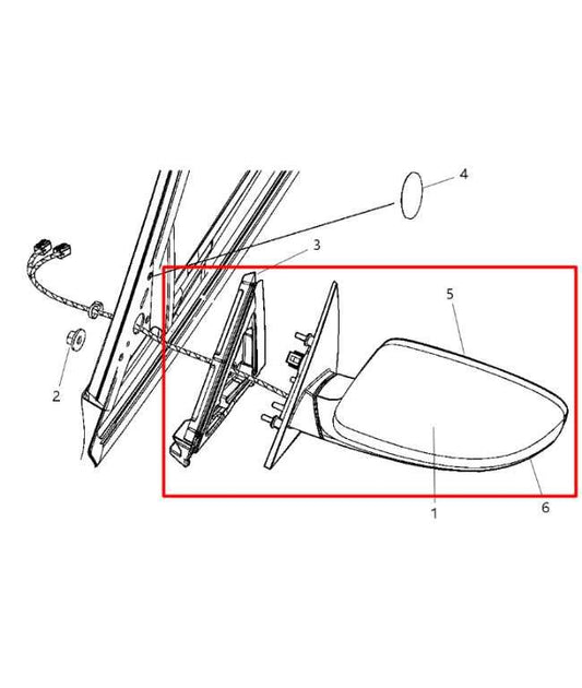 11-19 Chrysler 300 3.6L RWD Driver Left Side Rear View Mirror 1TK87KDCAG *ReaD* - Alshned Auto Parts