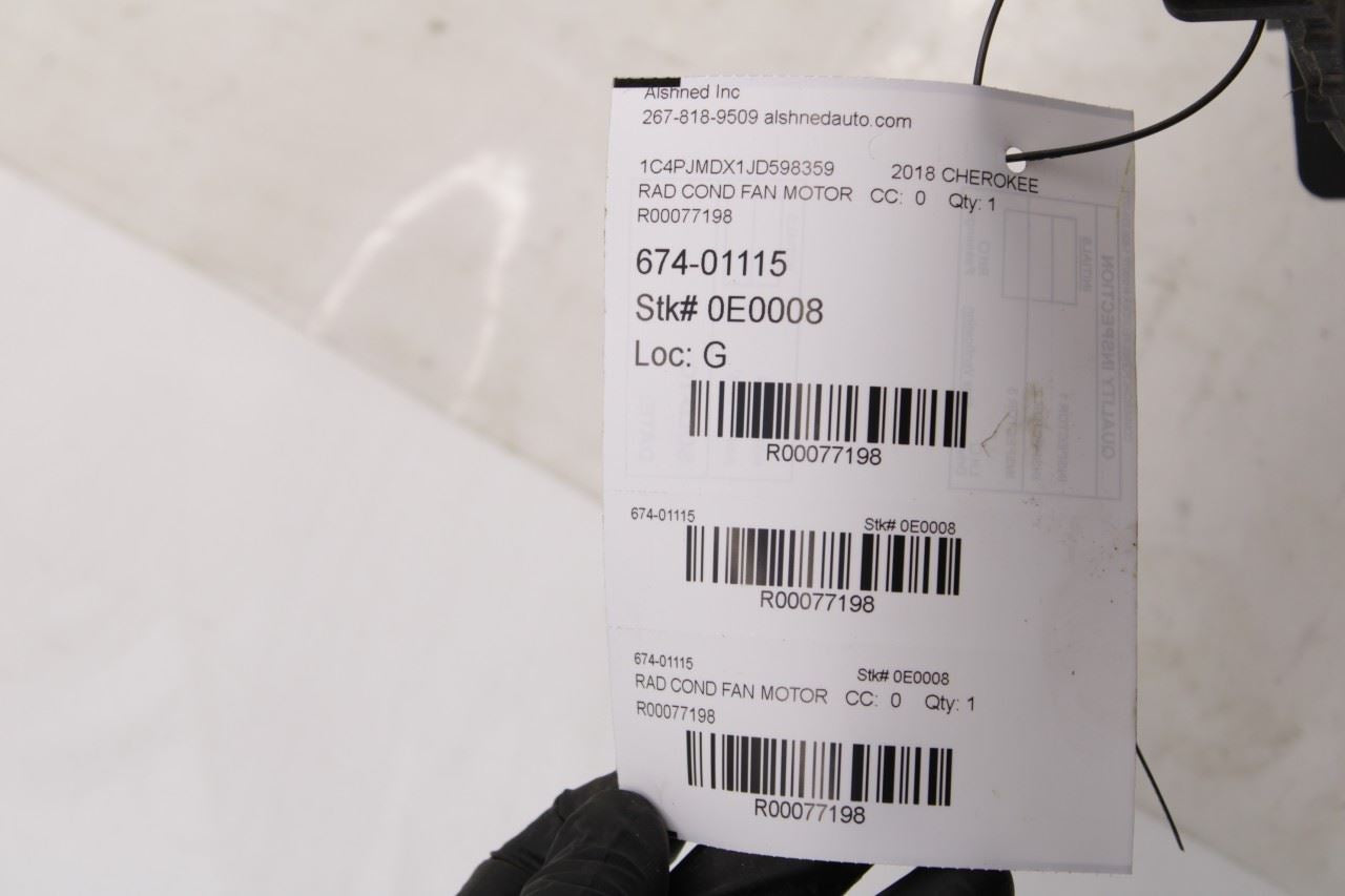 17-18 Jeep Cherokee Limited 3.2L Radiator w Dual Radiator Cooling Fan Motor Assy - Alshned Auto Parts