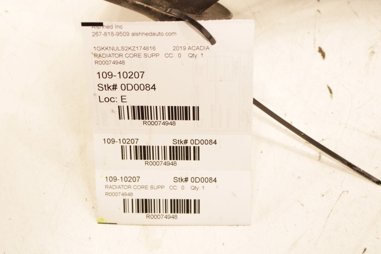 17-23 GMC Acadia SLT-1 3.6L Radiator Core Support Bracket Lower Tie Bar 84446420 - Alshned Auto Parts