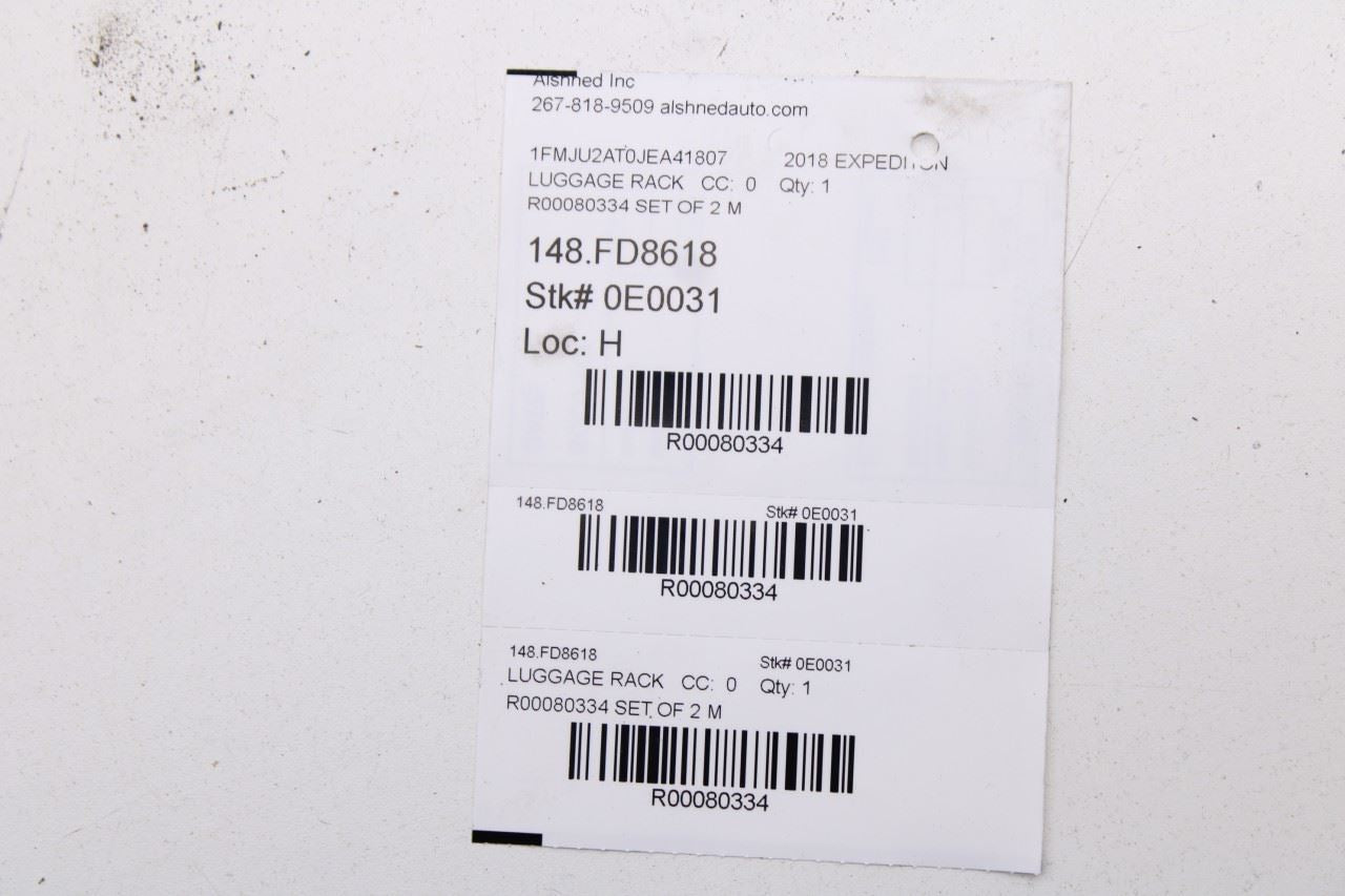 18-19 Ford Expedition Limited LH and RH Roof Luggage Rack Rail JL7B-7855122-ABW - Alshned Auto Parts