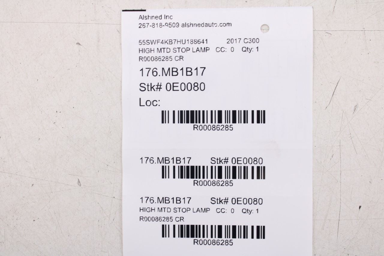 08-14 Mercedes-Benz C350 Sport Rear Deck Shelf Vent Grille Trim 2046830130 *ReaD - Alshned Auto Parts