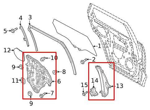 16-23 Mazda CX-9 Grand Touring Rear Right Side Door Window Regulator w/ Carrier - Alshned Auto Parts