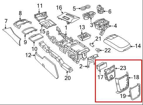 15-23 Dodge Charger GT RR Console Back Finish Panel w/ Air Vent and Switches - Alshned Auto Parts