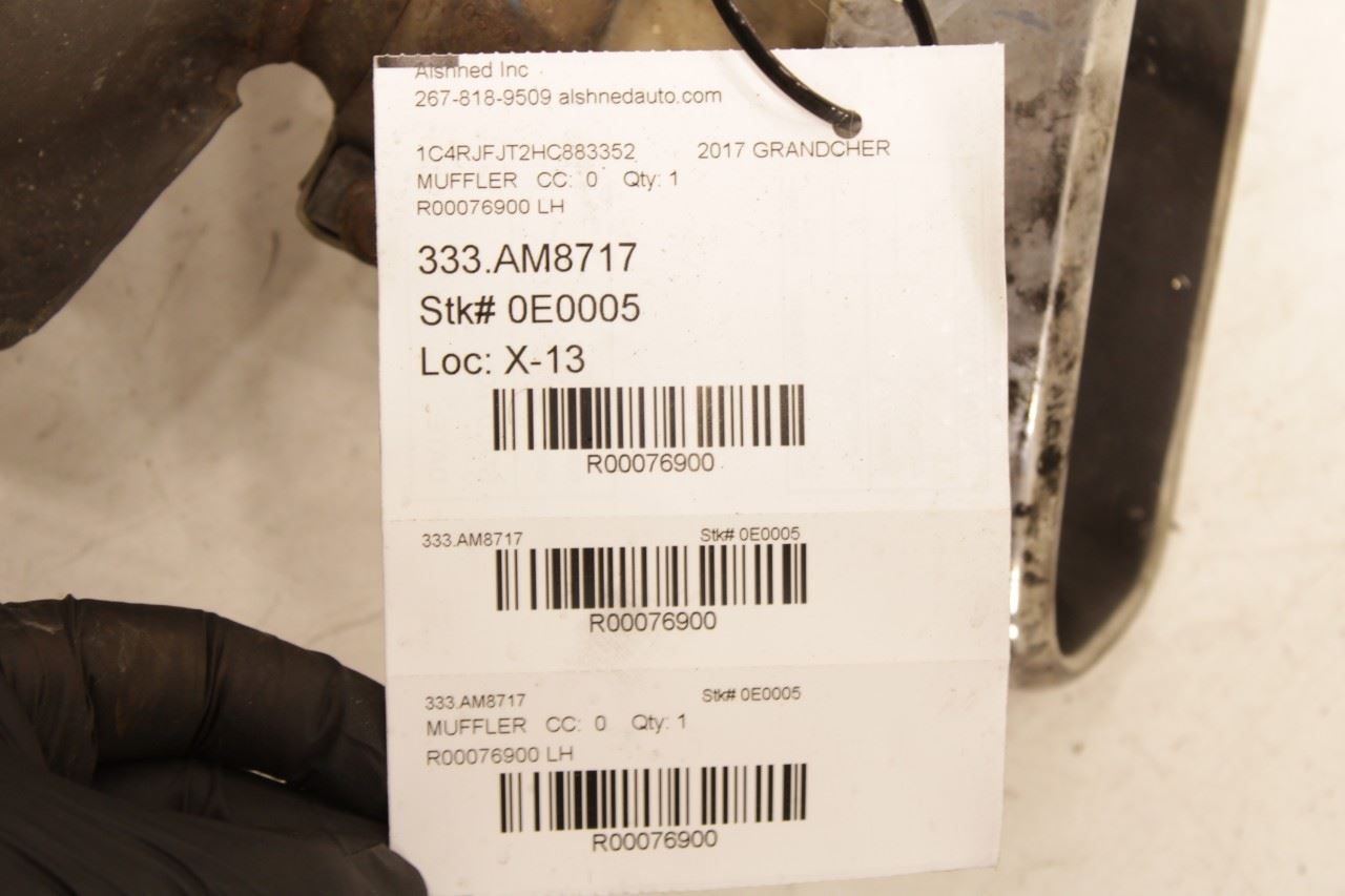 2014-20 Jeep Grand Cherokee Summit 5.7L Rear Left Exhaust Muffler 68276657AA OEM - Alshned Auto Parts