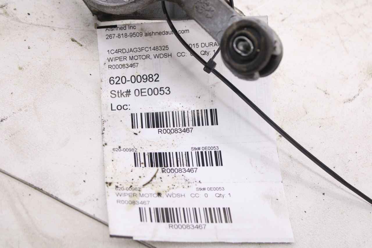 2014-2015 Dodge Durango SXT Front Windshield Wiper Transmission Linkage w/ Motor12