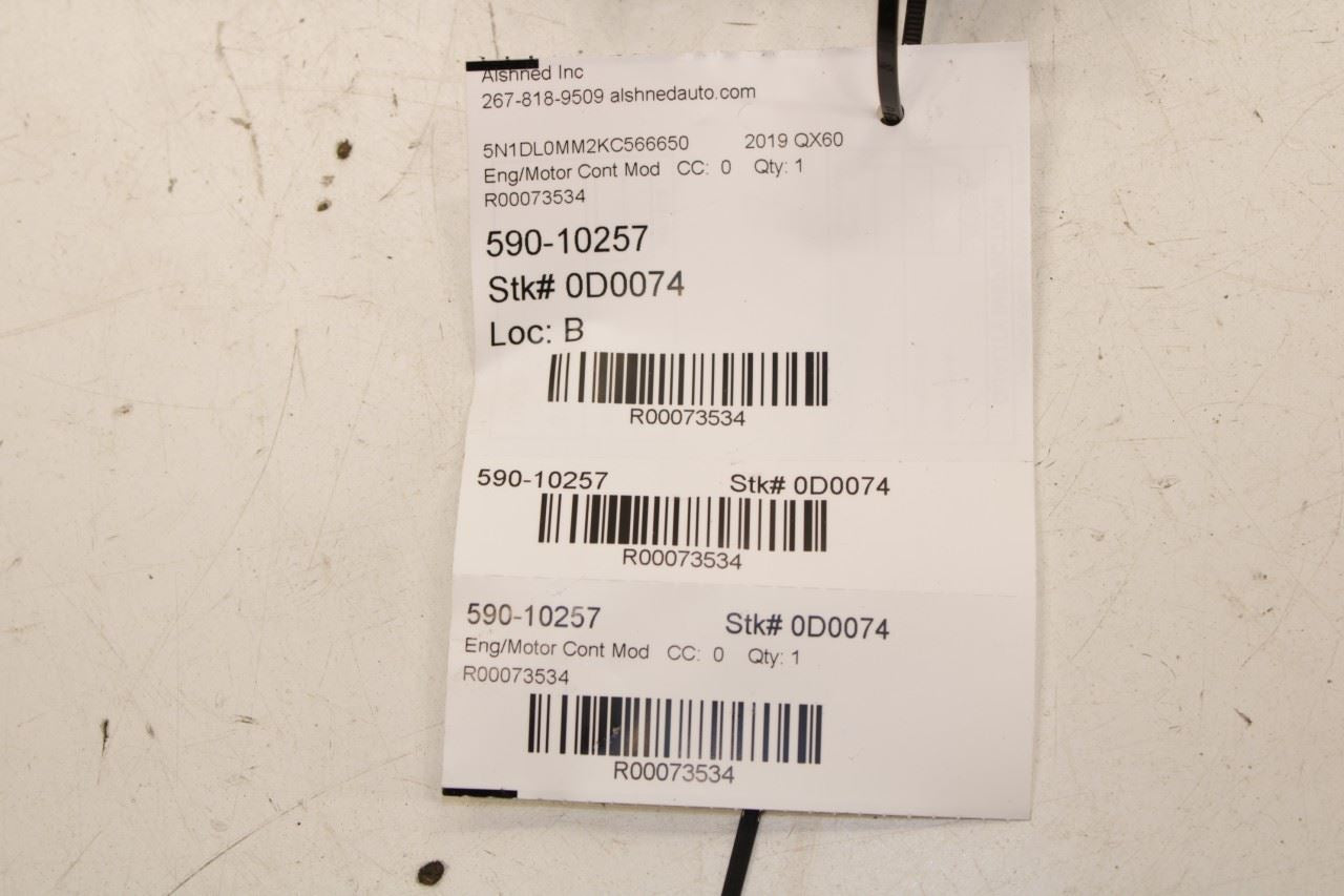 2017-2020 Infiniti QX60 Pure 3.6L Engine Computer Control Module ECM 23703-6KA0C - Alshned Auto Parts