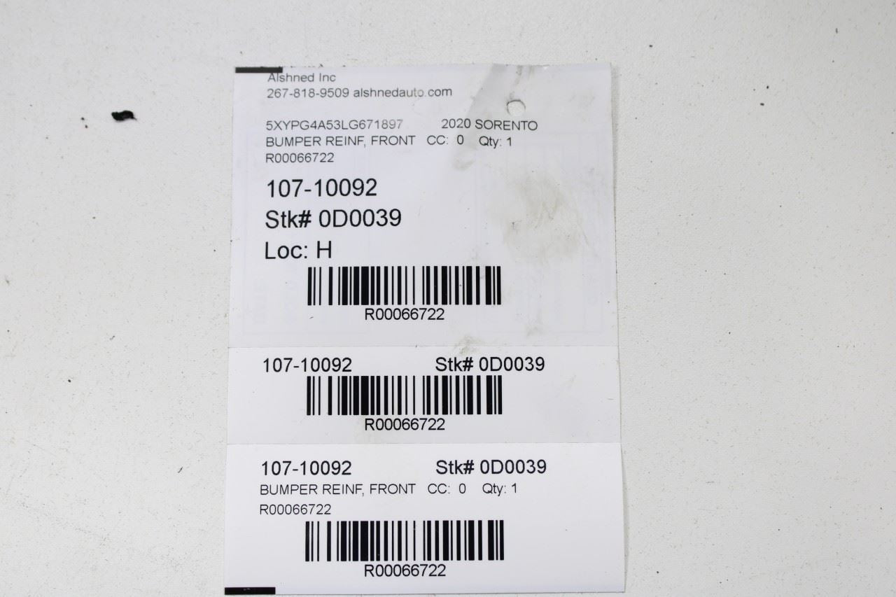 2016-2020 Kia Sorento LX Front Bumper Reinforcement Impact Bar Beam 64900-C6000 - Alshned Auto Parts