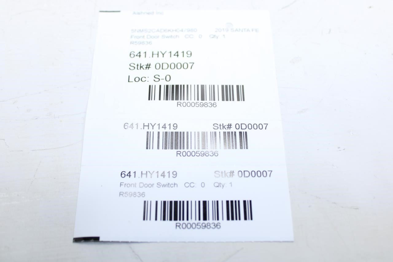 19-23 Hyundai Santa Fe FR Right Passenger Side Power Window Switch 93576-S1000 - Alshned Auto Parts