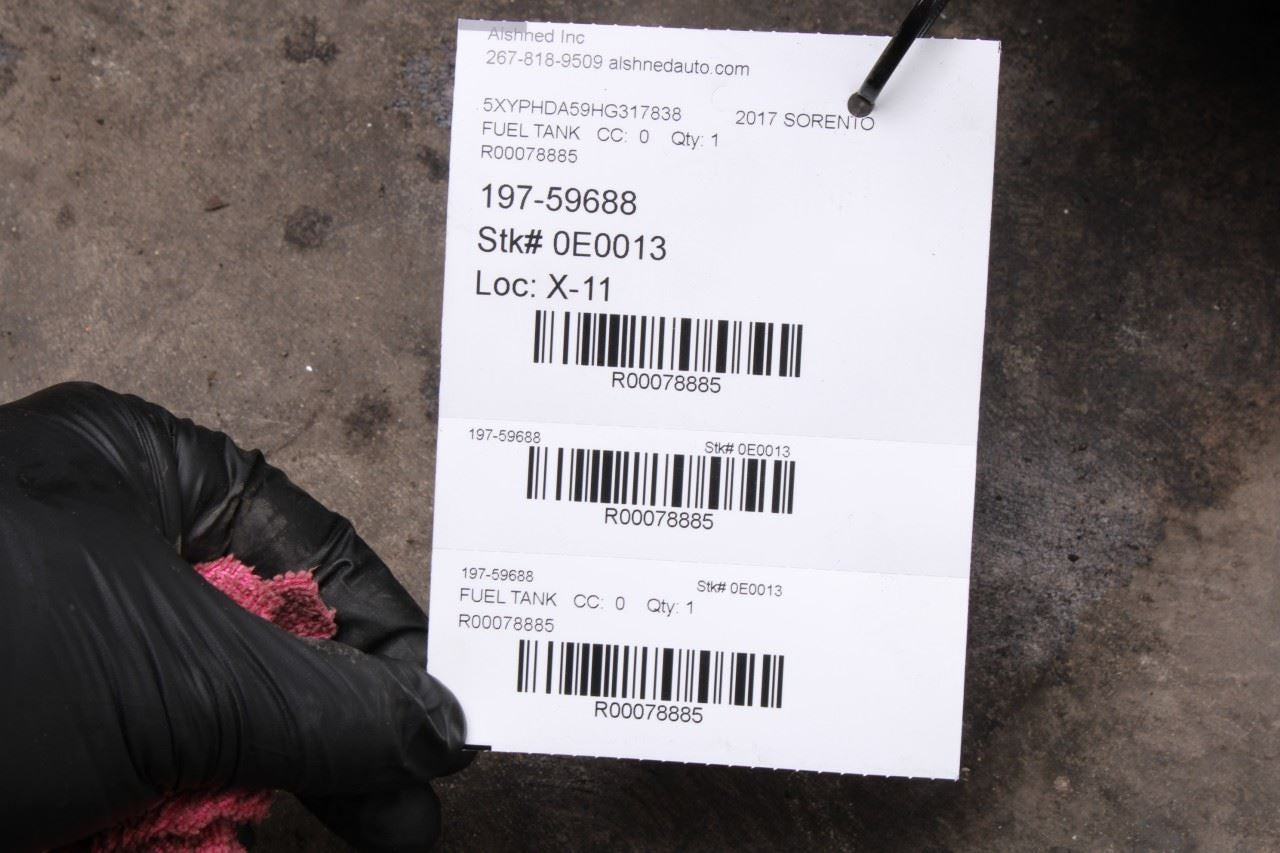 2016-2018 Kia Sorento EX 3.3L Fuel Gas Tank 18.8 US Gallons 31150-C6200 OEM - Alshned Auto Parts