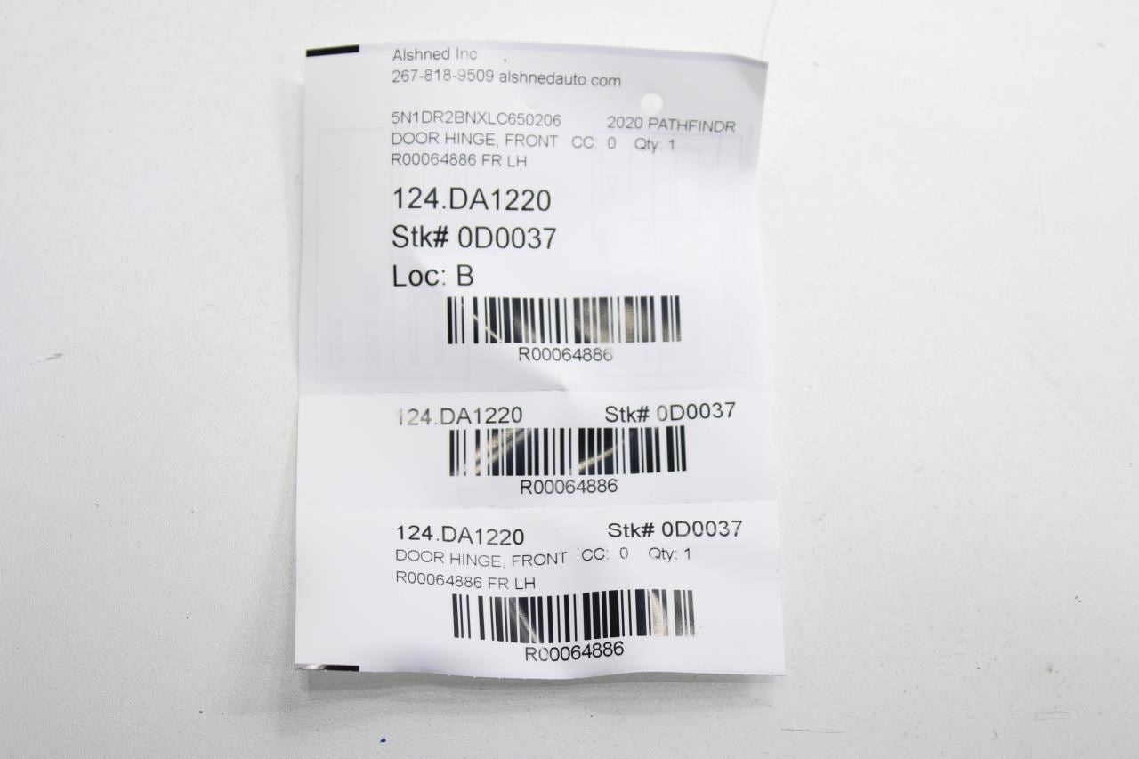 13-20 Nissan Pathfinder SV Front LH Door Hinge Upper and Lower Pair 80400-5AA0B - Alshned Auto Parts