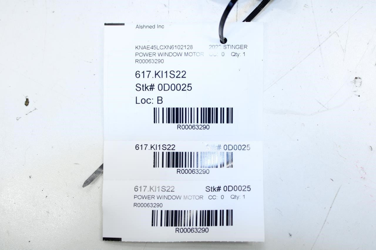2018-2023 Kia Stinger GT1 Front Left Side Door Power Window Motor 82450-J5010 - Alshned Auto Parts