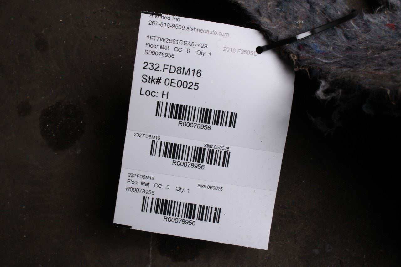 2012-16 Ford F250 Lariat Crew Cab Front Rear 2nd Row Floor Interior Carpet Liner - Alshned Auto Parts