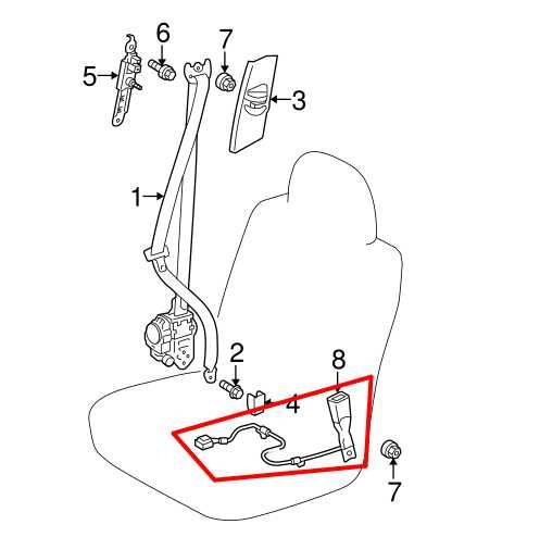 2011-14 Toyota Prius Front RH Passenger Side Seat Belt Buckle 73240-47080-B0 OEM - Alshned Auto Parts