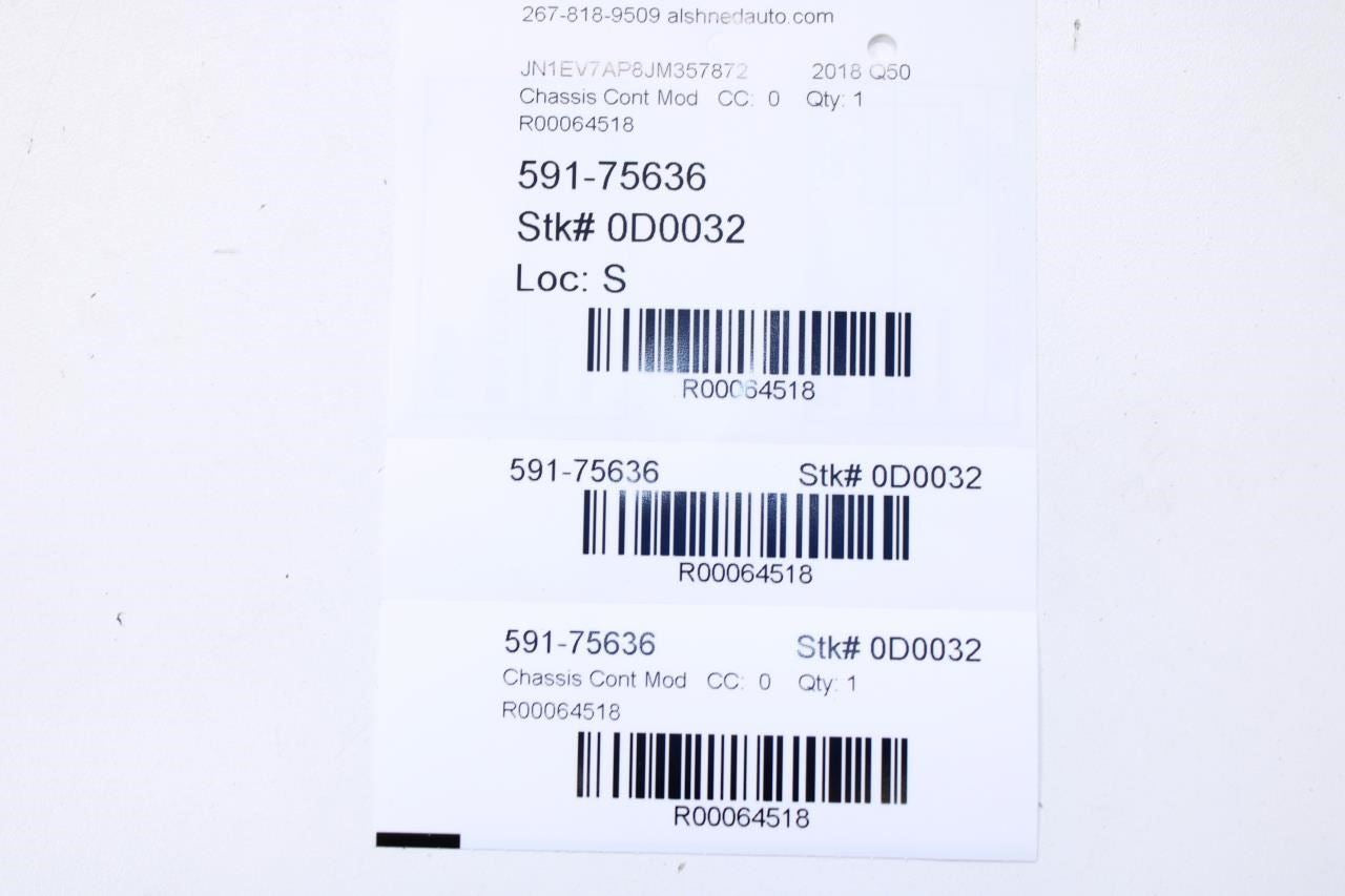 2015-2023 Infiniti Q50 Luxe RWD Theft-Locking Keyless Entry Module 28595-4GR0A - Alshned Auto Parts