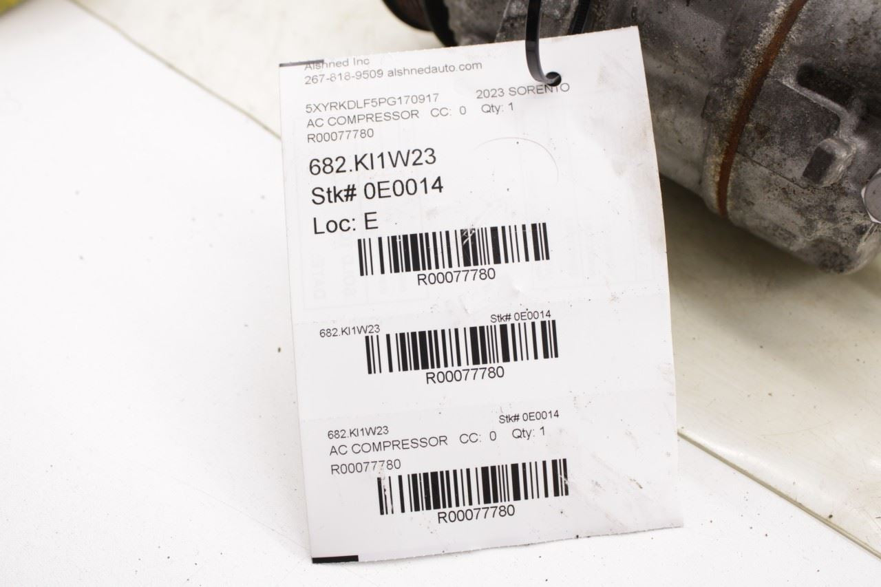 21-25 Kia Sorento X-Line SX Prestige 2.5L Air Conditioner Compressor 97701-P2500 - Alshned Auto Parts