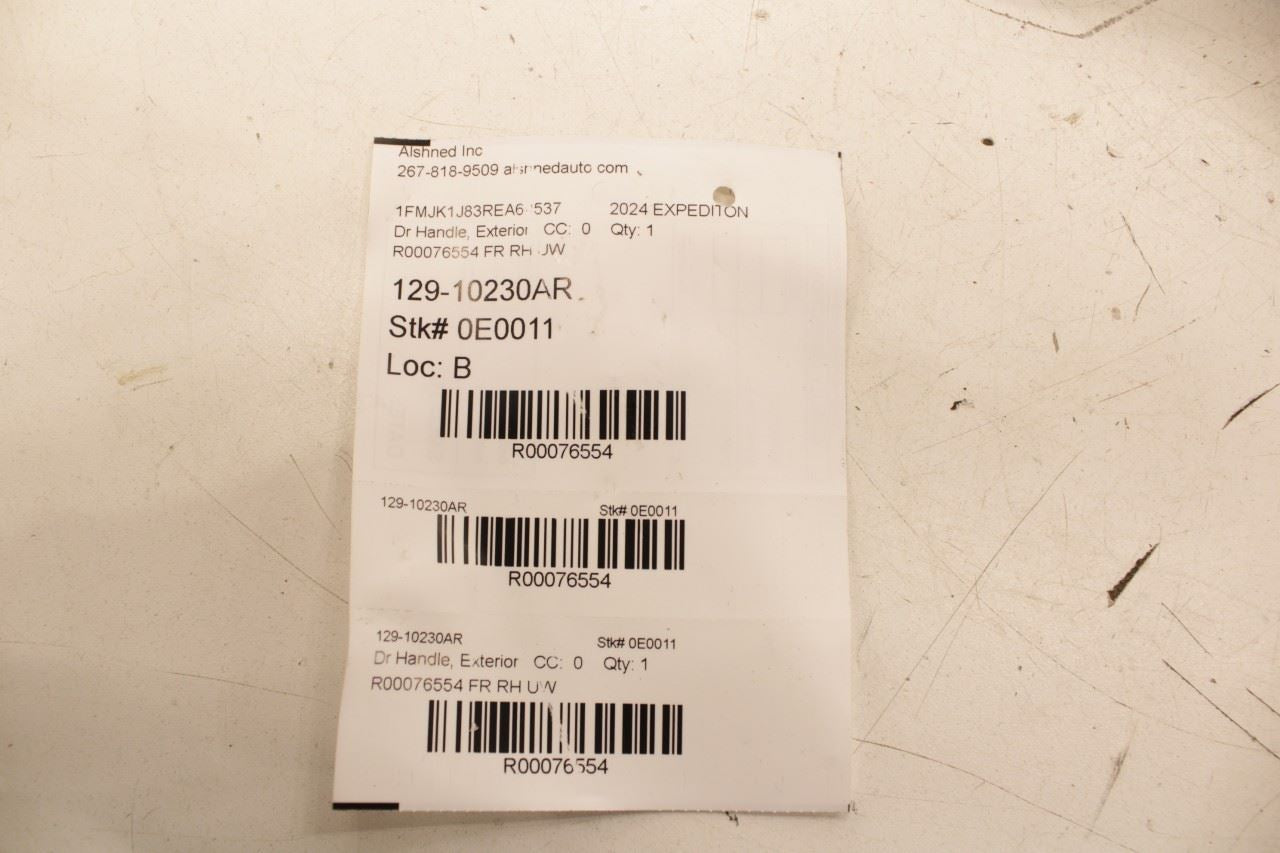 18-24 Ford Expedition MAX XLT 3.5L Front Passenger RH Side Door Exterior Handle - Alshned Auto Parts