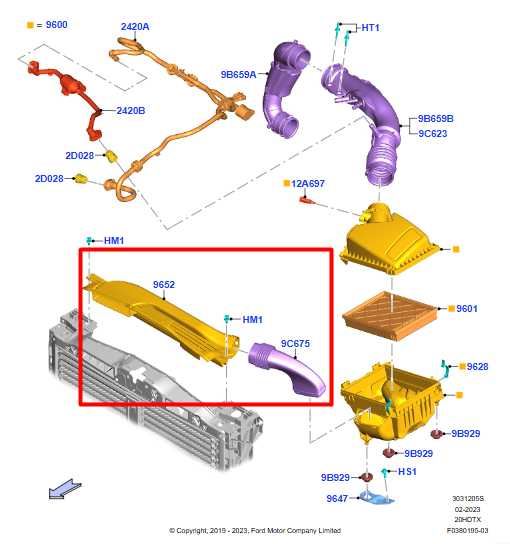 20-25 Ford Escape SEL 2.0L AWD Air Intake Cleaner Inlet Tube Hose LX61-9C676-AA - Alshned Auto Parts