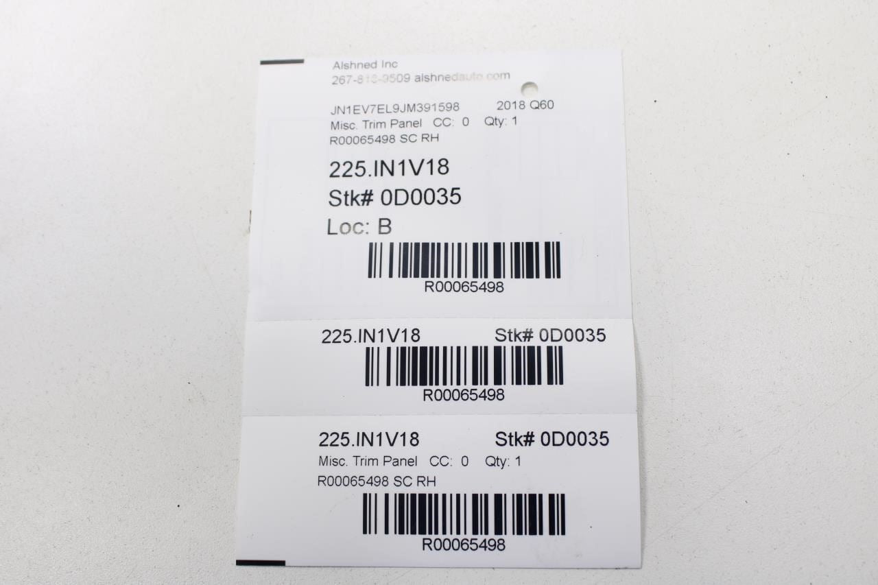 2017-2022 Infiniti Q60 Luxe Front Right Side Door Sill Scuff Plate 769B0-5CA0A - Alshned Auto Parts