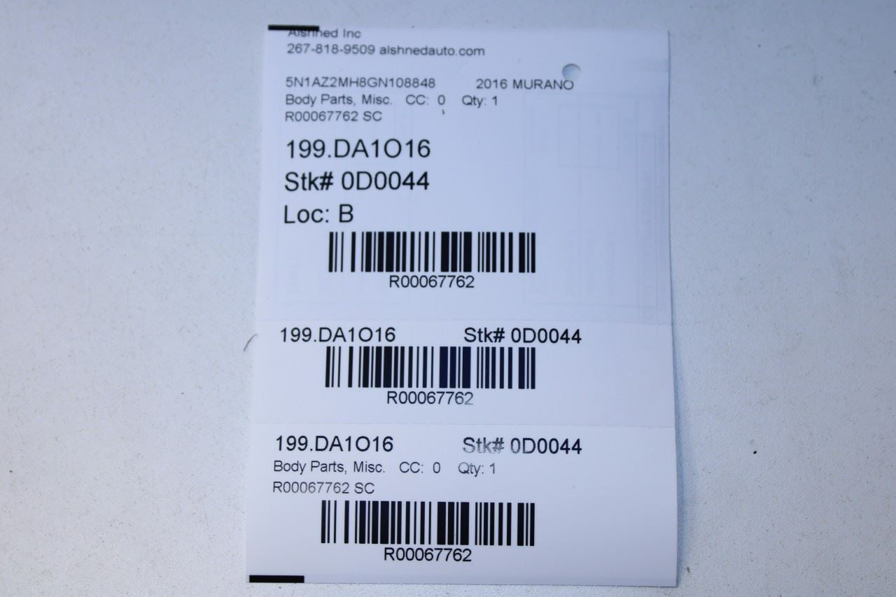 15-24 Nissan Murano Platinum FR and RR RH and LH Door Sill Scuff Plate Set of 4 - Alshned Auto Parts