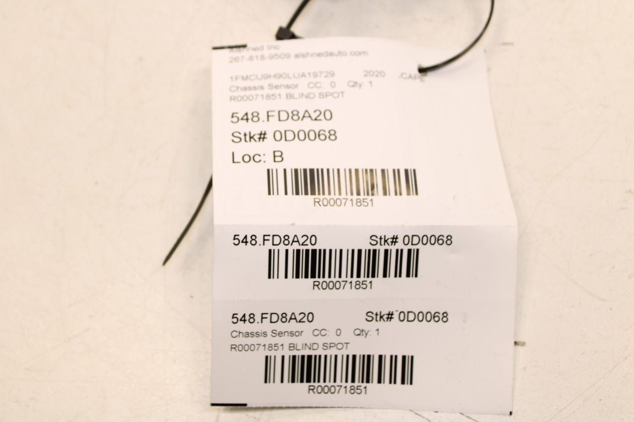 2020-2022 Ford Escape SEL Rear Right Blind Spot Detection Radar Sensor Module - Alshned Auto Parts