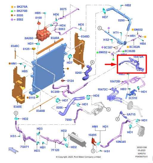 21-24 Ford Explorer 3.0L Engine HVAC Heater Coolant Water Hose Tube N1MZ-18472-E - Alshned Auto Parts