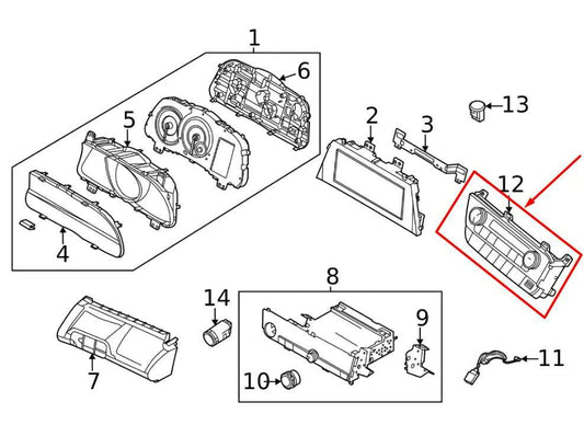 21-23 Hyundai Elantra SEL AC Heater Temperature Climate Control 97250-AA410-LS5 - Alshned Auto Parts