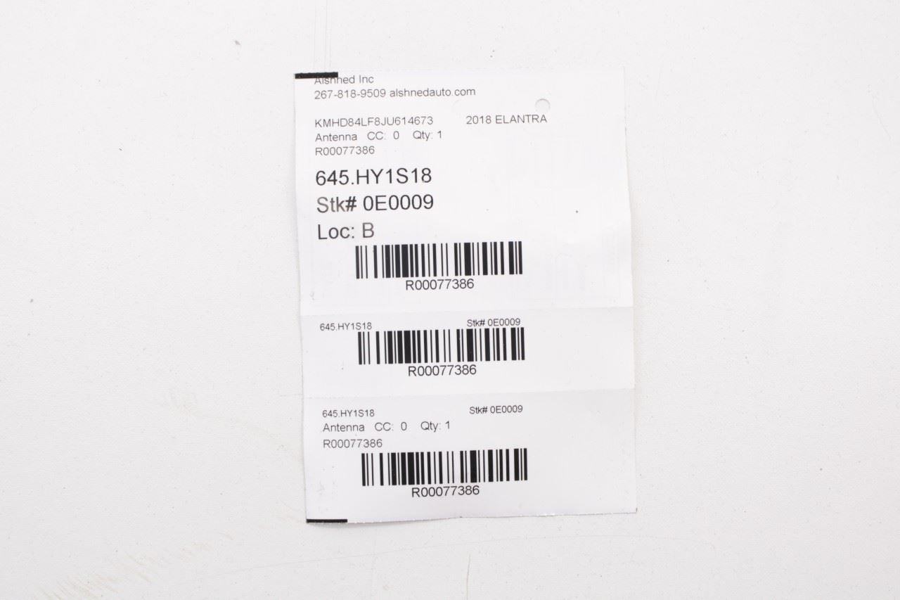 2016-2018 Hyundai Elantra Value Edition Roof Exterior Shark Fin Antenna OEM - Alshned Auto Parts