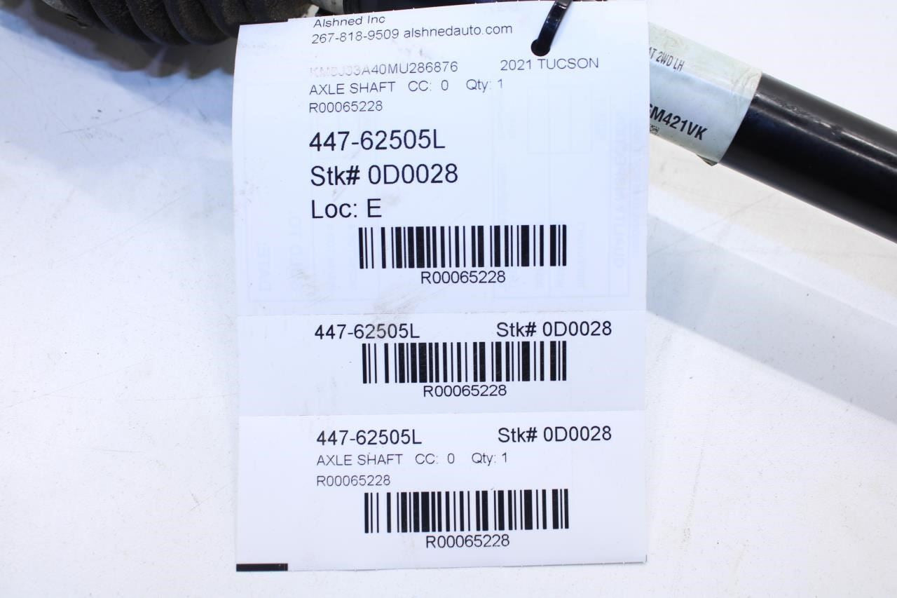 15-21 Hyundai Tucson Value FWD 2L Front LH CV Axle Drive Half Shaft 49500-D3050 - Alshned Auto Parts