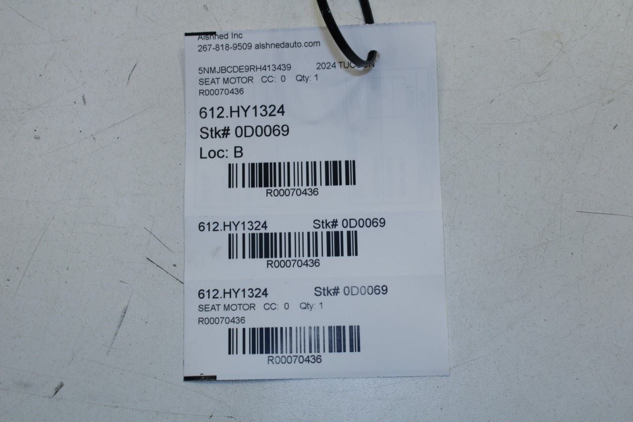 2022-25 Hyundai Tucson SEL 2.5L AWD Front Seat Driver Left Side Adjustment Motor - Alshned Auto Parts