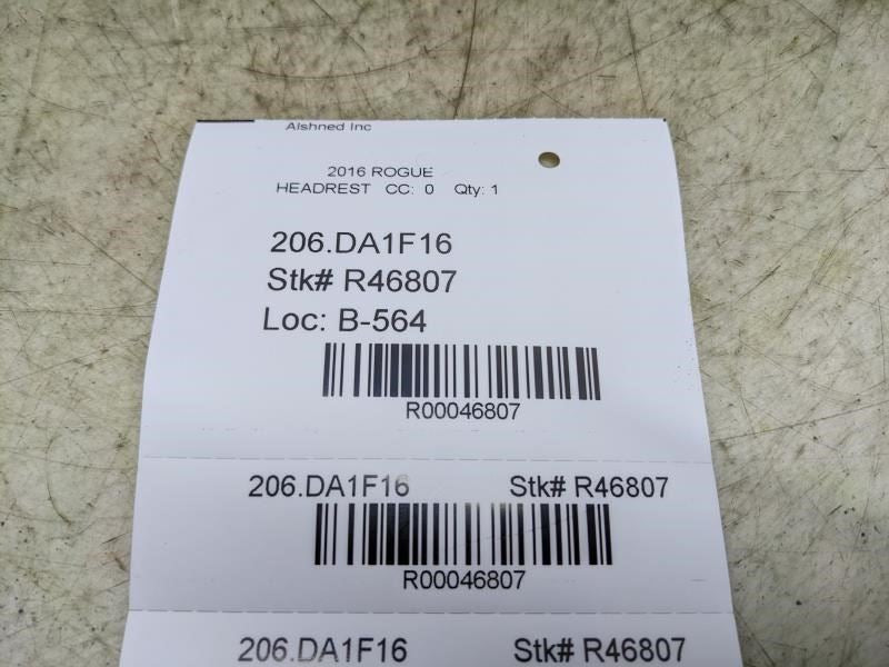 2016 Nissan Rogue Front Left or Right Seat Headrest Cloth 86400-4BA1A OEM - Alshned Auto Parts