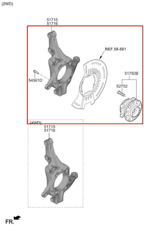 18-2020 Kia Sorento LX FWD Front Left Driver Side Spindle Knuckle Hub 51715C5400 - Alshned Auto Parts