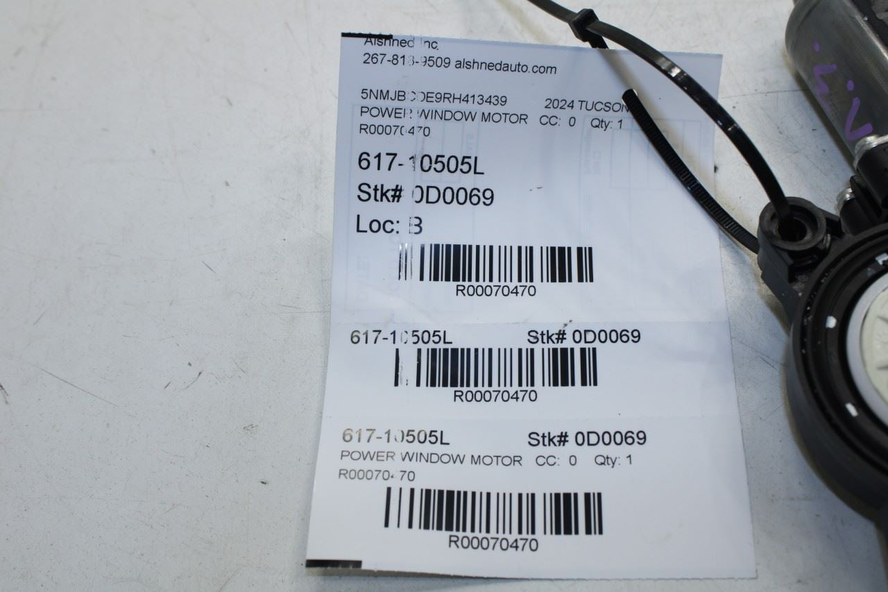 2021-2025 Hyundai Tucson SEL Rear Left Door Power Window Motor 83450-N9000 OEM - Alshned Auto Parts