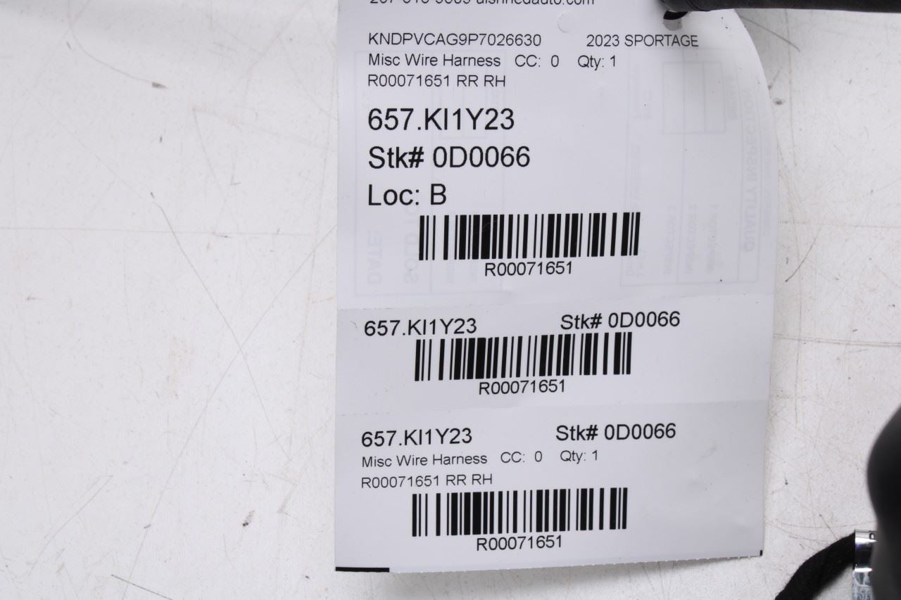 2023-2025 Kia Sportage Hybrid EX Rear Right Door Wire Harness 91630-P1010 OEM - Alshned Auto Parts