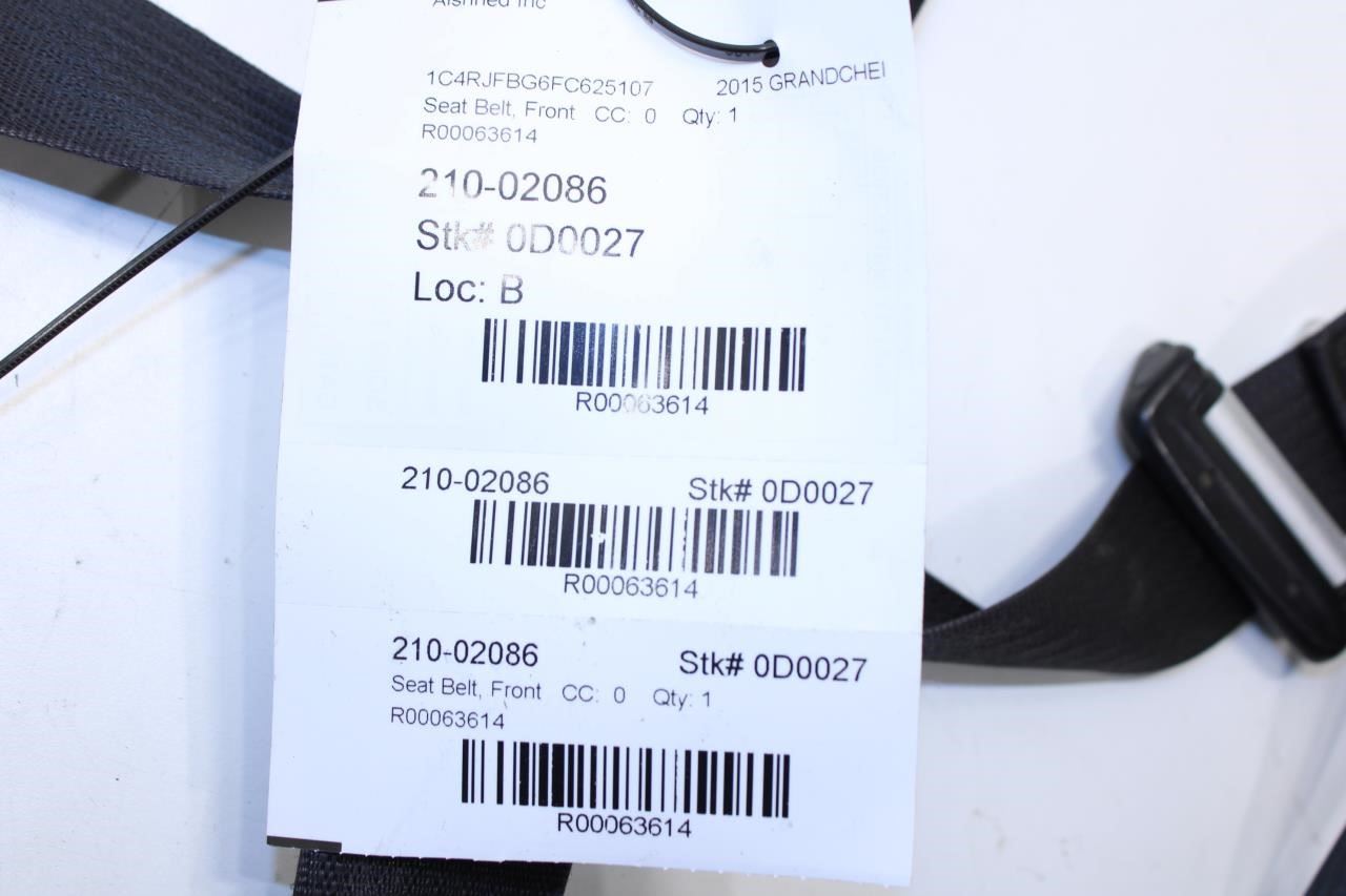 14-18 Jeep Grand Cherokee Limited Front Left Seat Belt Retractor 1VL07DX9AE OEM - Alshned Auto Parts