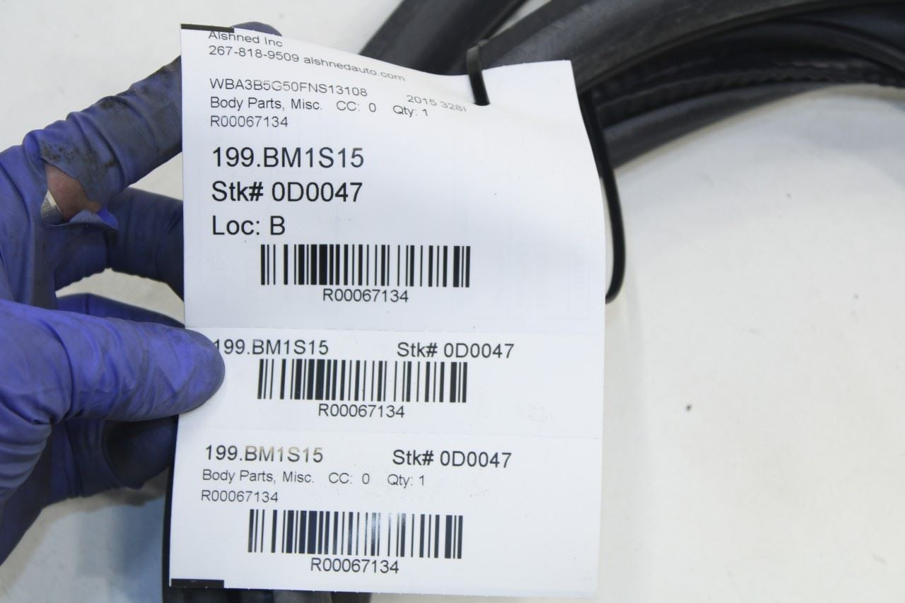 2013-2016 BMW 328i xDrive SULEV Rear Left Door Weatherstrip On Body 7318511 OEM - Alshned Auto Parts