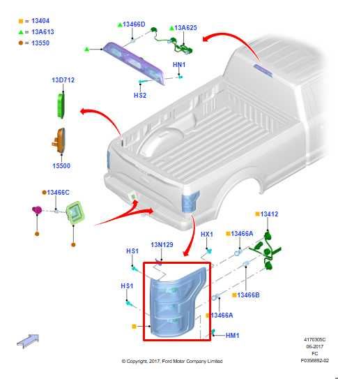 2018-20 Ford F150 XL Super Cab Rear Right Tail Light Lamp JL34-13B504-AK *ReaD* - Alshned Auto Parts