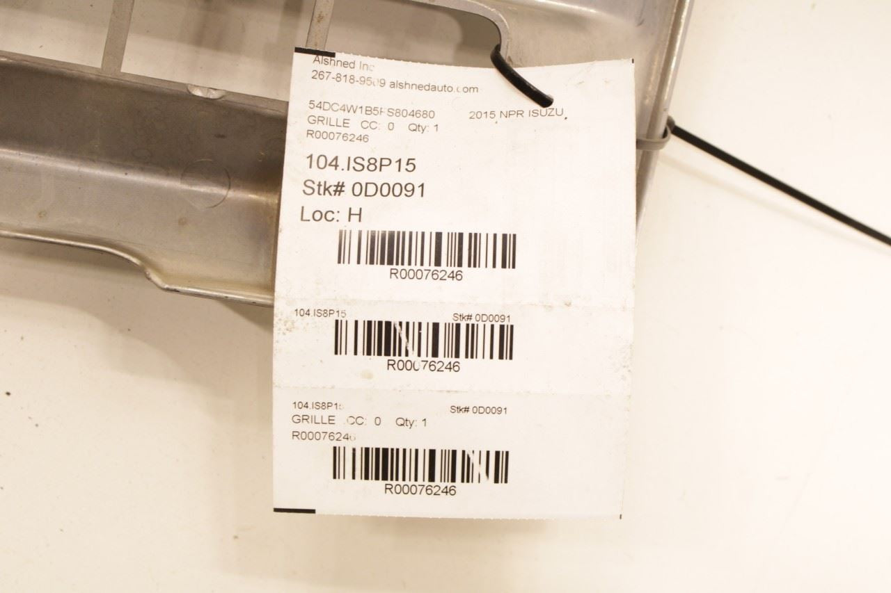 2012-20 Isuzu NPR HD 6.0L RWD Front Radiator Grille Bright Chrome 8-98241-071-1 - Alshned Auto Parts