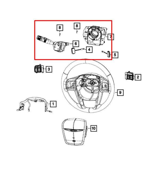19-22 Ram 1500 Classic Crew Cab Steering Column Turn Signal Wiper Switch *ReaD* - Alshned Auto Parts